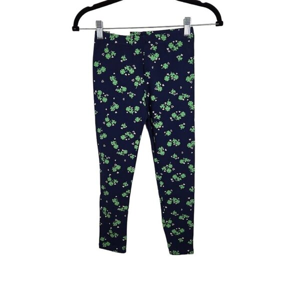 SO Girl's Navy Blue Clover Leggings - Size M (8)‎ - Picture 1 of 6